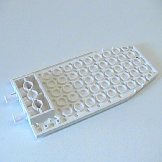 Wedge, Plate 6 x 12 x 1 Cut Corners with 2 Fixed Rotatable Pins