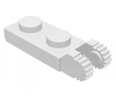 Hinge Plate 1 x 2 Locking with 2 Fingers on End (Undetermined Type)