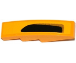 Slope, Curved 4 x 1 with Large Air Intake on Bright Light Orange Background Pattern Model Left (Sticker) - Set 75909