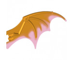 Animal, Body Part Dragon Wing 19 x 11 with Marbled Trans-Dark Pink Trailing Edge Pattern