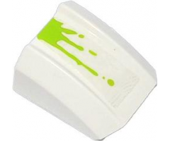 Slope, Curved 2 x 2 Lip with Lime Splatters Pattern Model Right Side (Sticker) - Set 70707