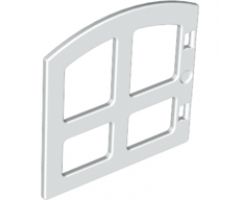 Duplo, Building Door / Window Pane 1 x 4 x 3 with Fore Panes and Curved Top
