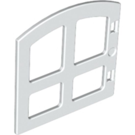 Duplo, Building Door / Window Pane 1 x 4 x 3 with Fore Panes and Curved Top