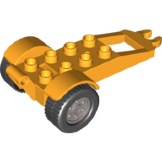 Duplo, Vehicle Trailer with Frame and 2 x 4 Studs