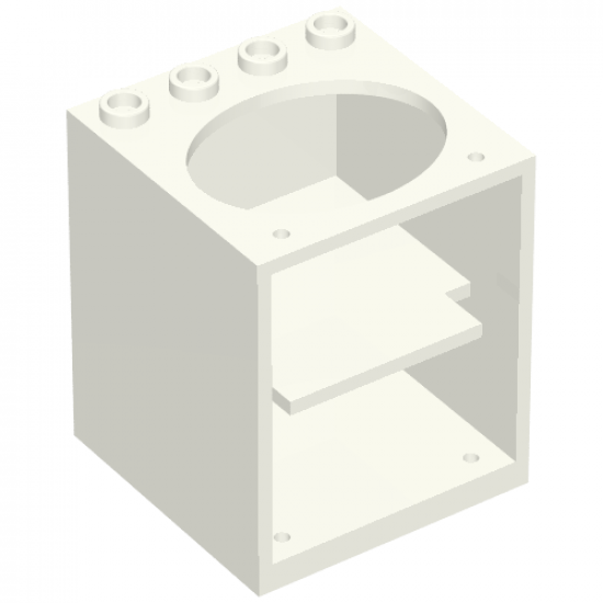 Container Cupboard 4 x 4 x 4 with Elliptical Hole for Sink