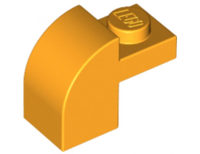 Slope, Curved 2 x 1 x 1 1/3 with Recessed Stud