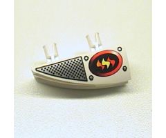 Vehicle Fairing 1 x 4 Side Flaring Intake with Two Pins and Firefighter Pattern Left