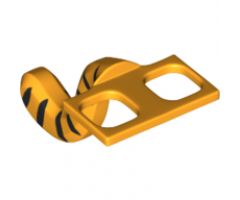 Minifigure, Body Wear Costume Tail Cat with Black Tiger Stripes Pattern