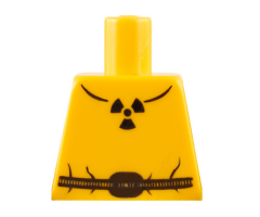 Torso Safety Suit with Belt and Radioactivity Warning Pattern