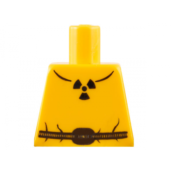 Torso Safety Suit with Belt and Radioactivity Warning Pattern