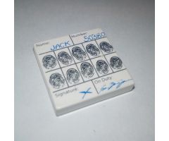 Tile 2 x 2 with Fingerprints File Jack Pattern