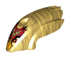 Riding Cycle Flywheel Fairing Bird Shape with Gold Beak Fluminox Pattern (70155)