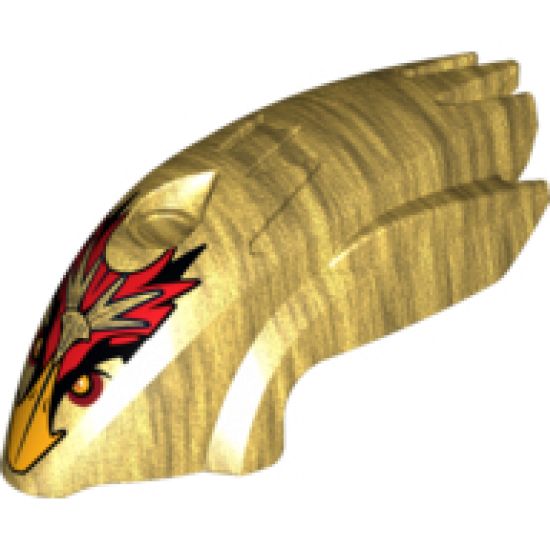 Riding Cycle Flywheel Fairing Bird Shape with Gold Beak Fluminox Pattern (70155)