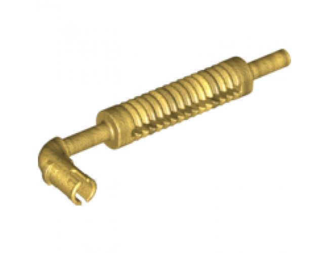 Vehicle Exhaust Pipe with Technic Pin, Flat End and Pin with Round Hole