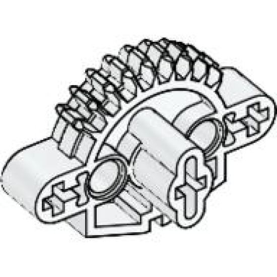 Bionicle Matoran Torso, Gear 9 Tooth with 3 Axle Holes and 2 Pin Holes