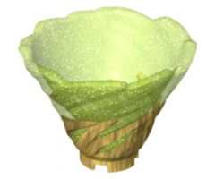 Tornado Spiral with Molded Trans-Bright Green Top Pattern