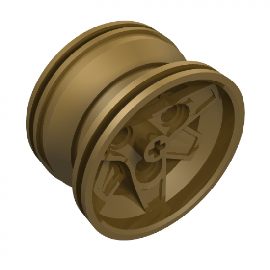 Wheel 43.2mm D. x 26mm Technic Racing Small, 3 Pin Holes