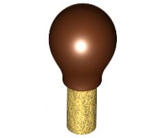 Minifigure, Utensil Maraca with Reddish Brown Bulb (Potion Flask) Pattern
