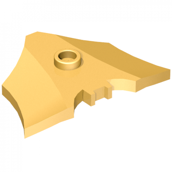 Minifigure, Weapon Batarang, Shield Size with Stud on Front