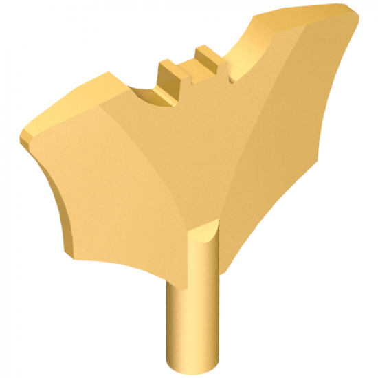 Minifigure, Weapon Batarang with Bar Handle on Bottom