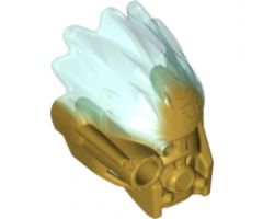 Bionicle, Kanohi Mask of Ice (Unity) with Marbled Trans-Light Blue Pattern