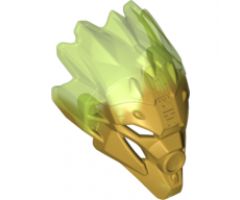 Bionicle, Kanohi Mask of Jungle (Unity) with Marbled Trans-Bright Green Pattern