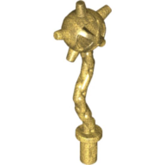 Minifigure, Weapon Spiked Flail / Mace - Flexible Rubber