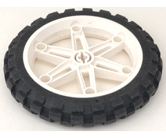 Wheel & Tire Assembly 61.6mm D. x 13.6mm Motorcycle, with Black Tire 81.6 x 15 Motorcycle (2903 / 2902)