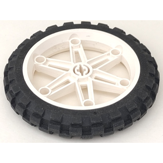 Wheel & Tire Assembly 61.6mm D. x 13.6mm Motorcycle, with Black Tire 81.6 x 15 Motorcycle (2903 / 2902)