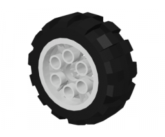 Wheel & Tire Assembly 20 x 30 Balloon Medium, with Black Tire 20 x 30 Balloon Medium (6582 / 6581)