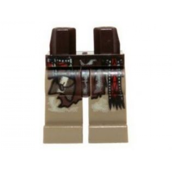 Hips and Dark Tan Legs with Pouch and Sash and Dirt on Knees Pattern (Tonto)