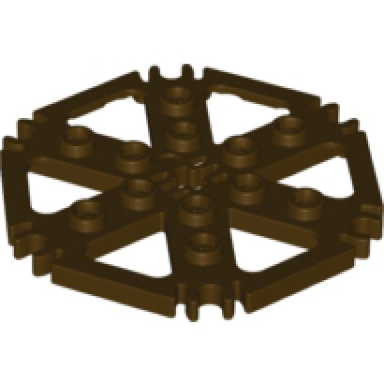 Technic, Plate Rotor 6 Blade with Clip Ends Connected (Water Wheel)