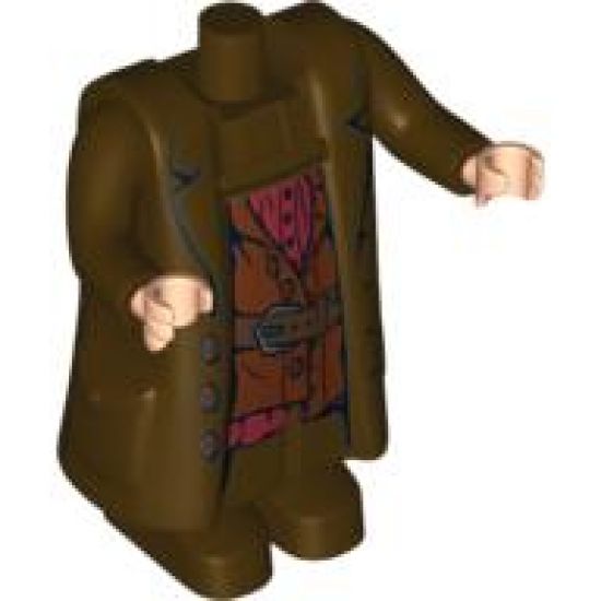 Body Giant, HP Hagrid, Shirt and Belt and Coat Pattern - with Arms and Light Nougat Movable Hands