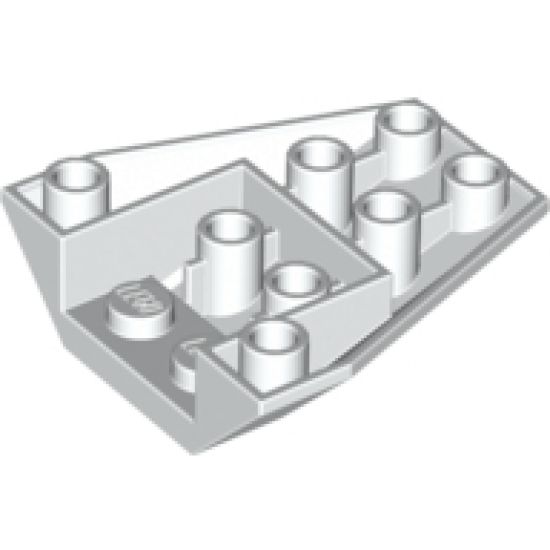 Wedge 4 x 4 Triple Inverted with Connections between 2 Studs