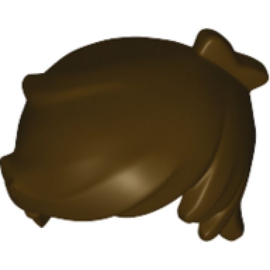 Minifigure, Hair Short Tousled with 2 Locks on Left Side