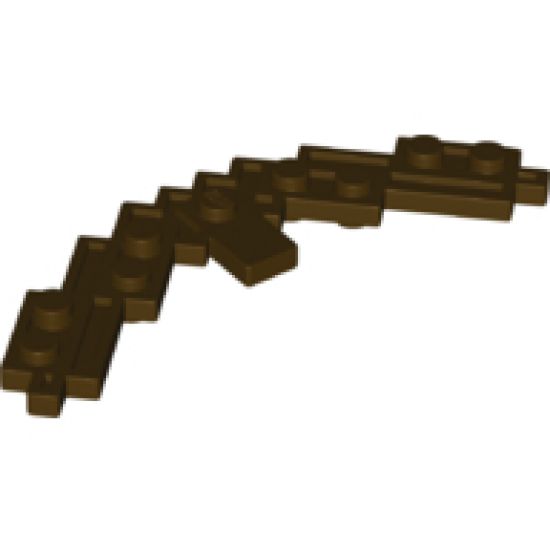 Large Figure Part Minecraft Bow with Solid Studs on One Side and Hollow Studs on One Side