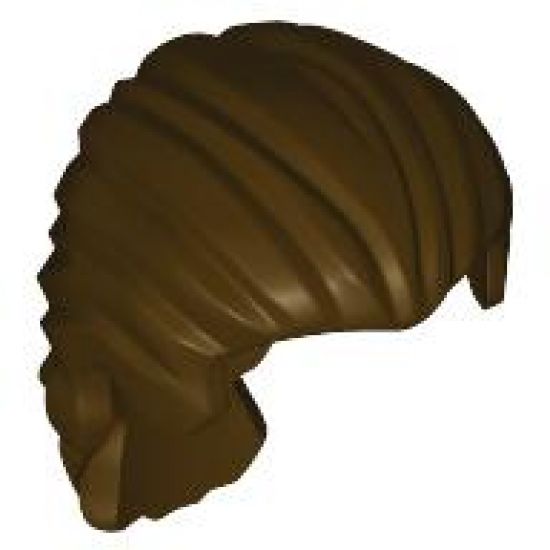 Minifigure, Hair Swept Back with Short Ponytail