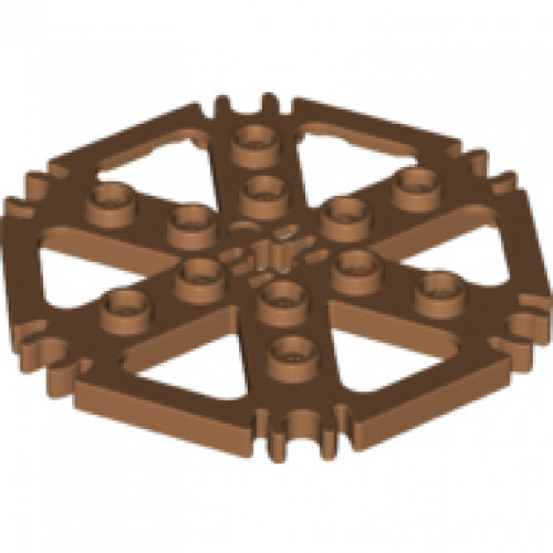 Technic, Plate Rotor 6 Blade with Clip Ends Connected (Water Wheel)