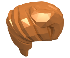 Minifigure, Hair Swept Back with Forelock