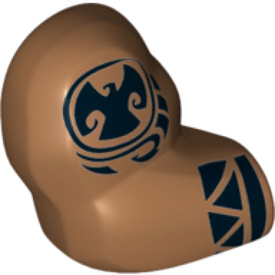 Arm Giant, Right with Black Hawaiian Tattoos Pattern