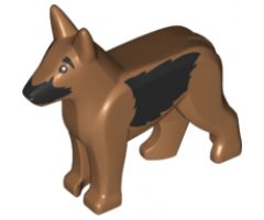 Dog, Alsatian / German Shepherd with Black Eyes, Nose, Muzzle and Sides Pattern