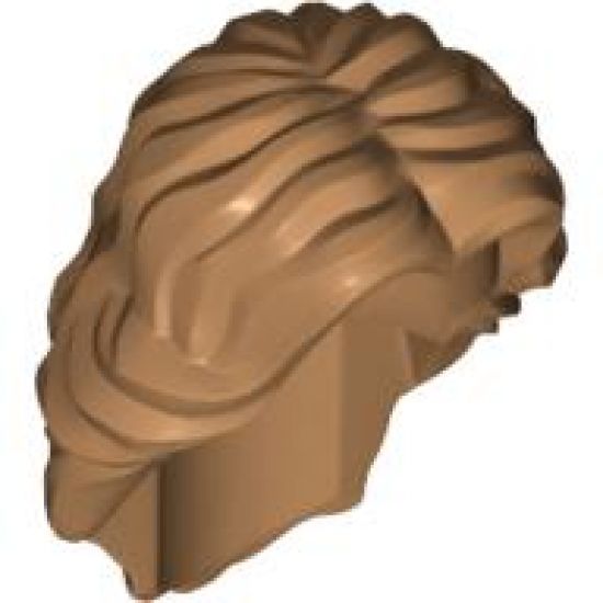 Minifigure, Hair Female Mid-Length Wavy with Center Part