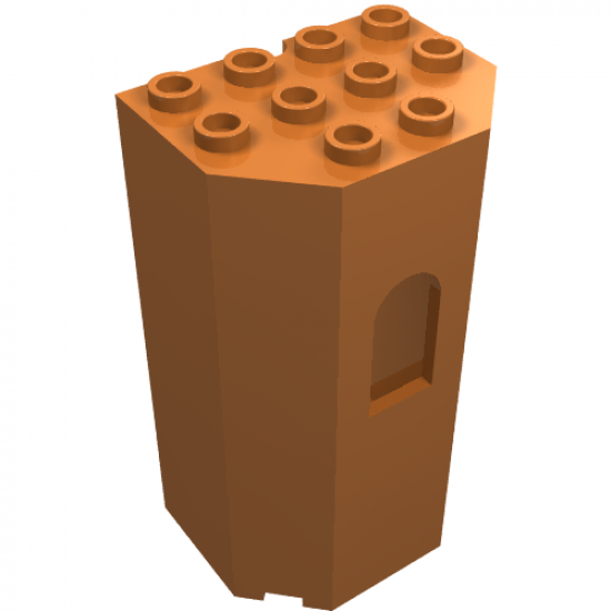 Panel 3 x 4 x 6 Turret Wall with Window