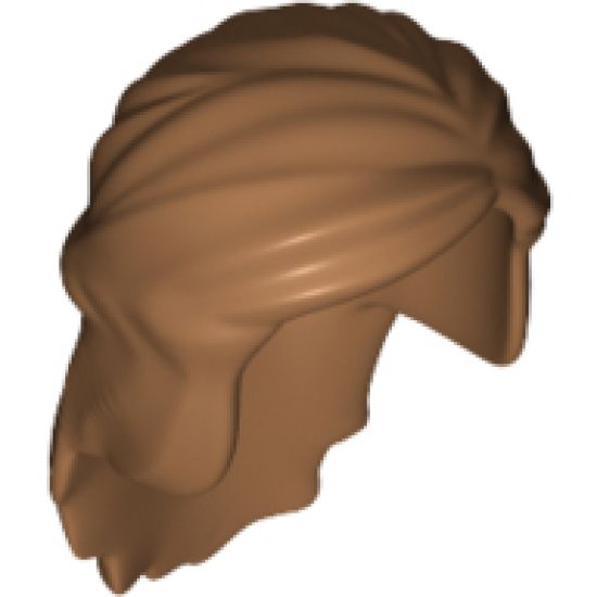 Minifigure, Hair Female Mid-Length with Braid around Sides