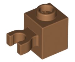 Brick, Modified 1 x 1 with Open O Clip (Vertical Grip) - Hollow Stud