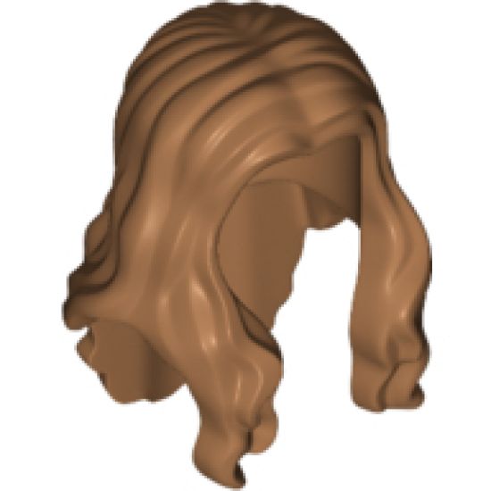 Minifigure, Hair Long Wavy with Center Part
