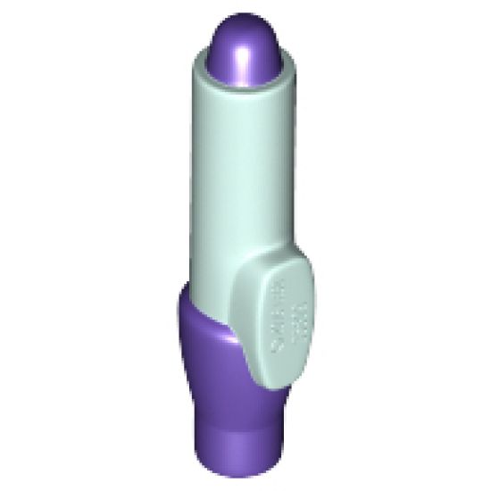 Minifigure, Utensil Pen with Dark Purple Tip and Cap Pattern