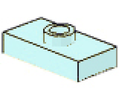 Plate, Modified 1 x 2 with 1 Stud, Jumper (Undetermined Bottom Type)