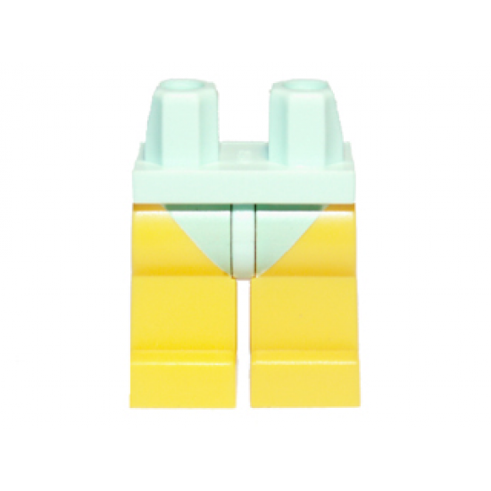 Hips and Yellow Legs with Light Aqua Short Swimsuit Pattern