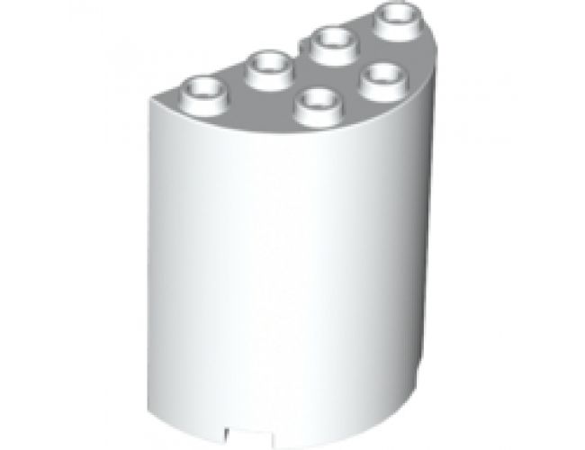 Cylinder Half 2 x 4 x 4